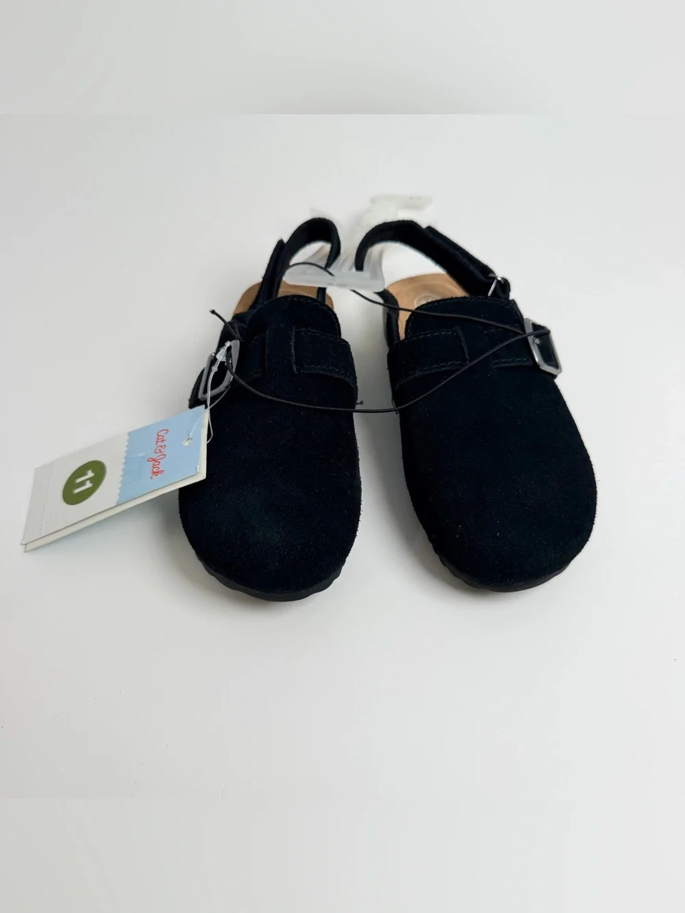 Cat & Jack Black Kids Slingback Buckle Sandals